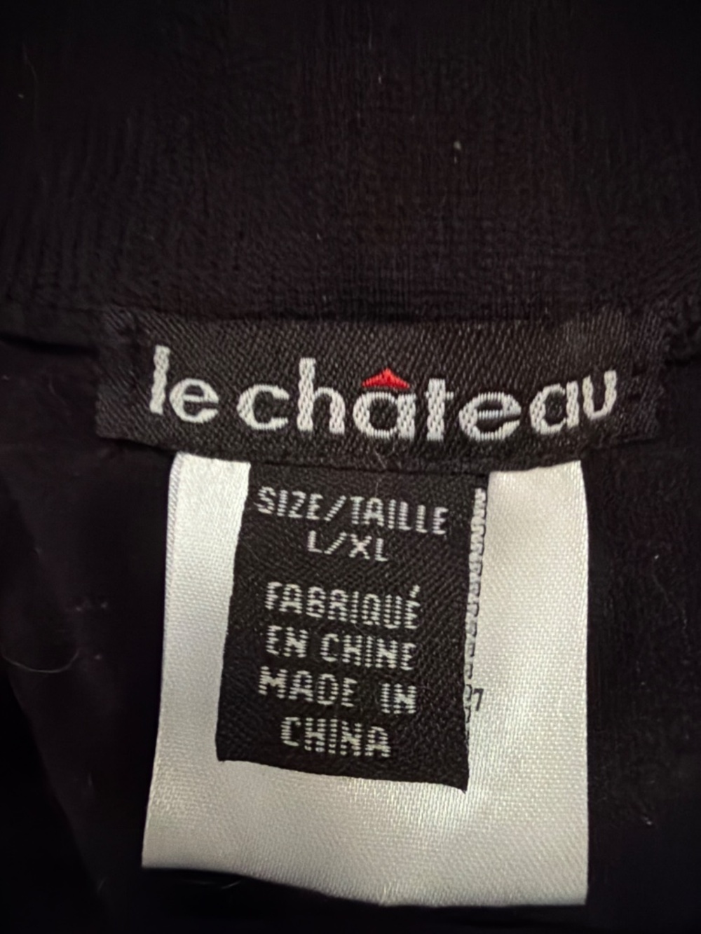 Le Chateau cropped black tights - size L/XL - Picture 3 of 7